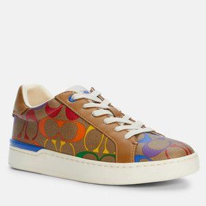 🌈 Coach Clip Low Top Sneaker Rainbow Signature  Special Edition 11